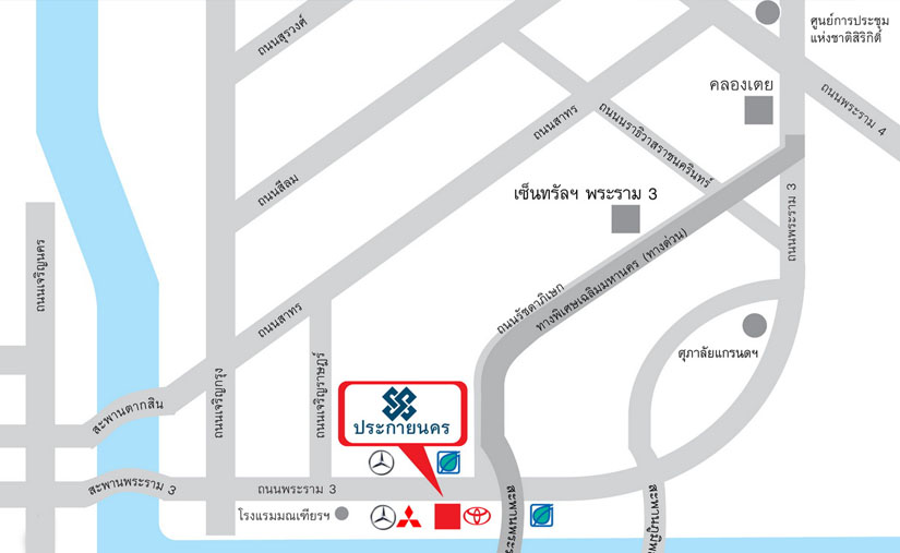 map: แผนที่บริษัทประกายนคร
