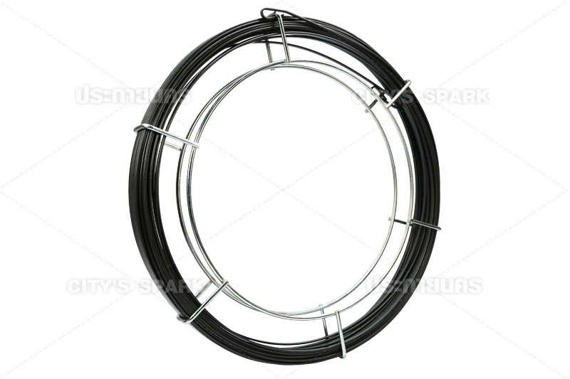 ฟิชเทปแบบมีวงล้อ (Fish Tape With A Wire Cage)